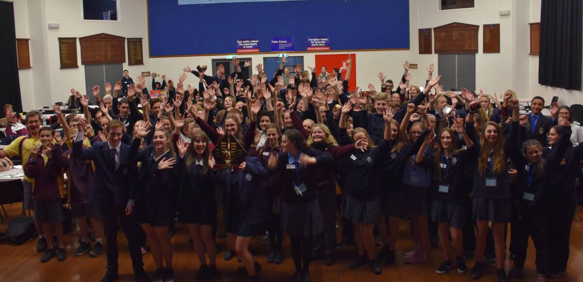 SPEAK OUT: The participants of the 52nd Festival of Speech at Lithgow High School. Picture: PHOEBE MOLONEY. 