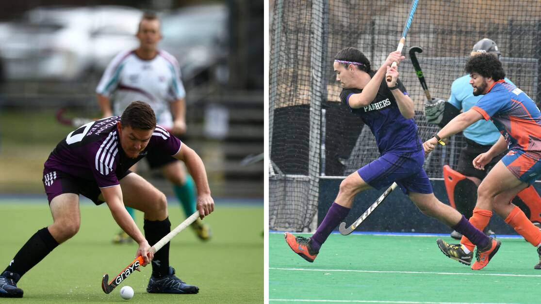 WINNING GOALS: Lithgow Panthers Nic Milne and Taylor Dolbel scored two of NSW's winning goals in the Australian Men's Country Championships. Pictures: SUPPLIED. 