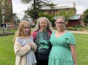 Gloria Bird and her granddaughters Leah Islip, 10, and Carmen Islip, 12, will be cutting off their hair to raise money for the Royal Flying Doctor Service.