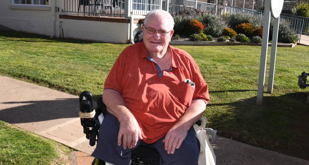 COMMUNITY CONCERN: Calare Aged Care home resident Reg Golding has called on people in Orange to take COVID-19 more seriously. Photo: JUDE KEOGH