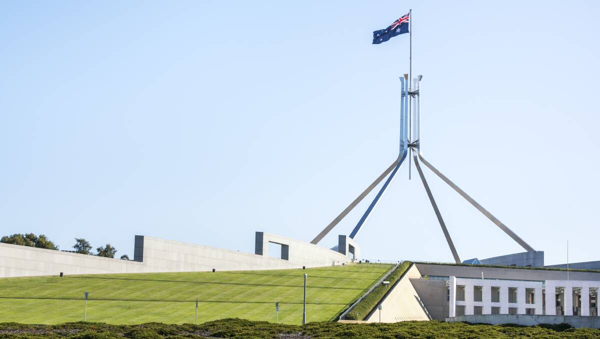 The man was arrested at Parliament House. Picture: Shutterstock