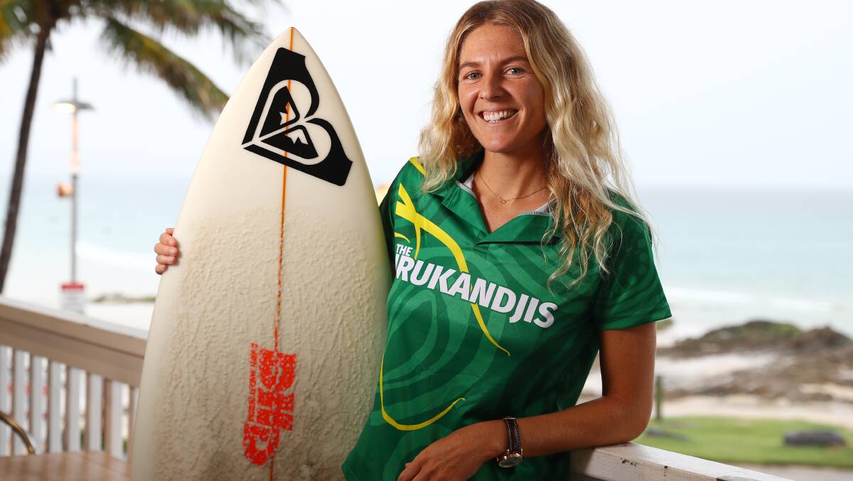 Seve-time world champion Stephanie Gilmore will chase gold in the women's surfing event. Picture: Getty Images