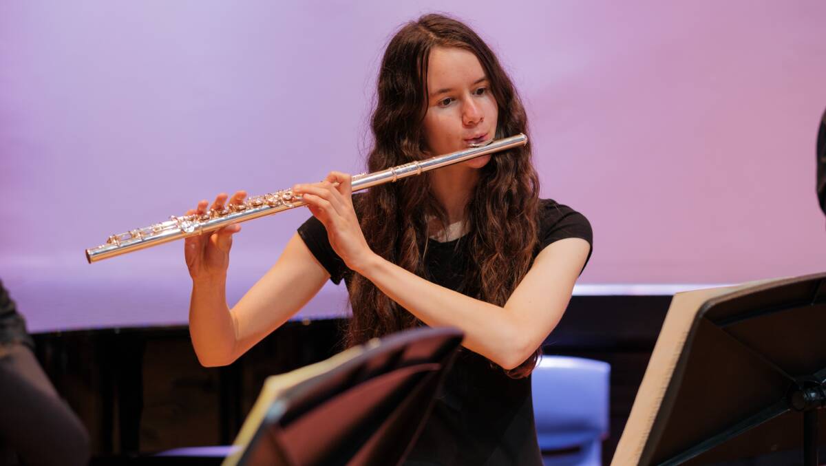 Audrey Papadatos from Little Hartley started playing the flute at the age of 10. 