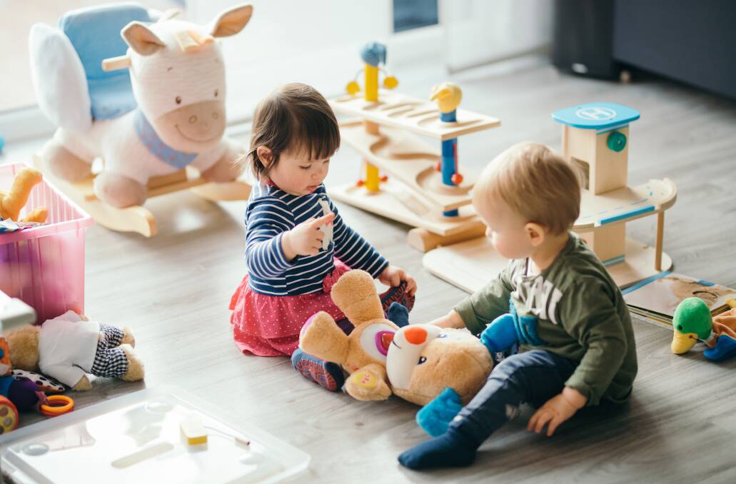 NEW FRIENDS: Think of childcare as an opportunity for your little one to learn new things, be stimulated by other interests and socialise outside of their family group.