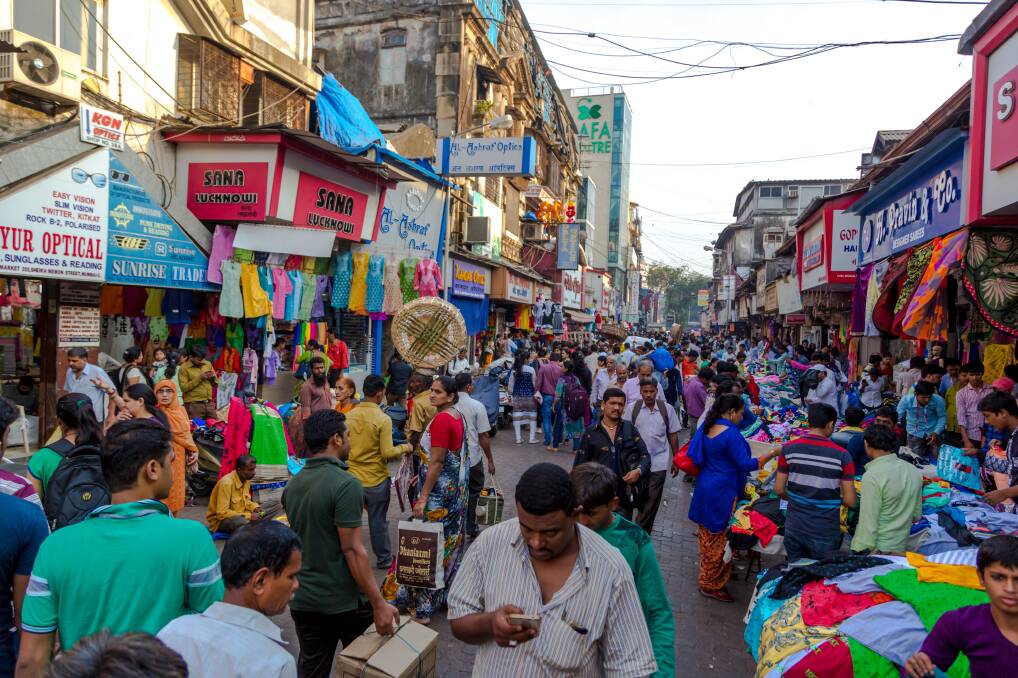 A bustling Mumbai street scene. Picture: Shutterstock