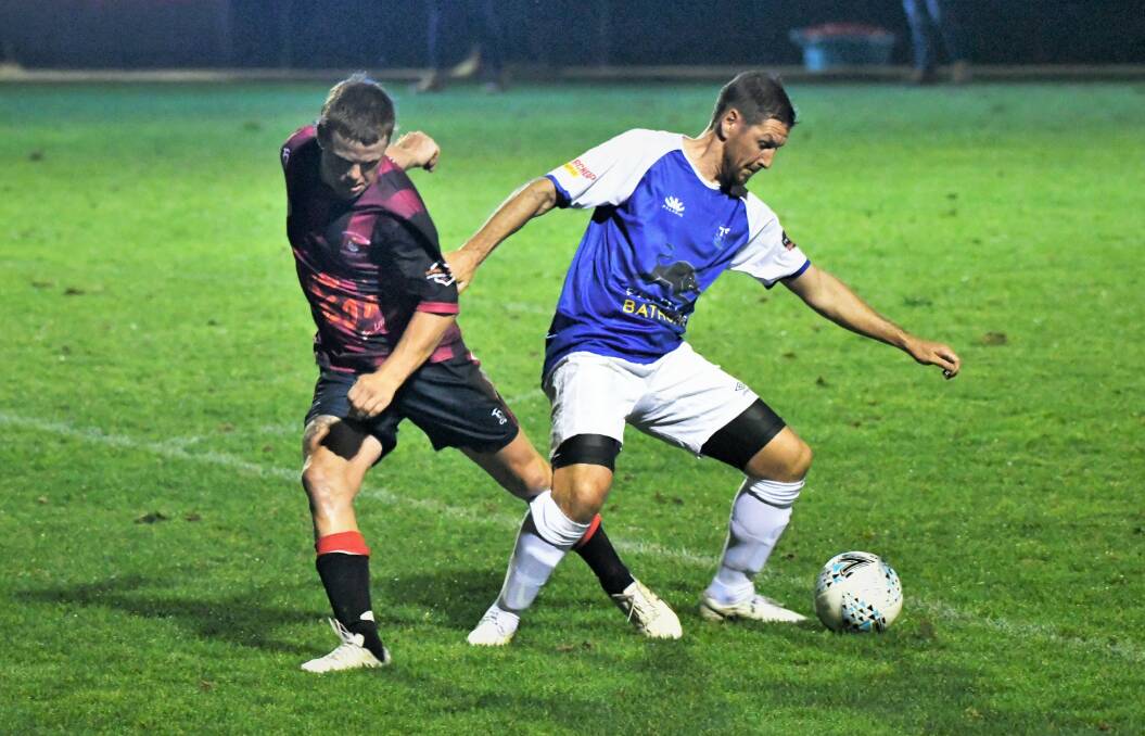 STILL UNDEFEATED: Bathurst '75 posted a 1-0 win over Lithgow Workmen's on Saturday night. Photo: CHRIS SEABROOK
