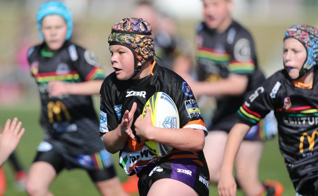 The Bathurst Panthers under 11s advanced to the grand final with a 40-12 win over Storm. Photos: PHIL BLATCH