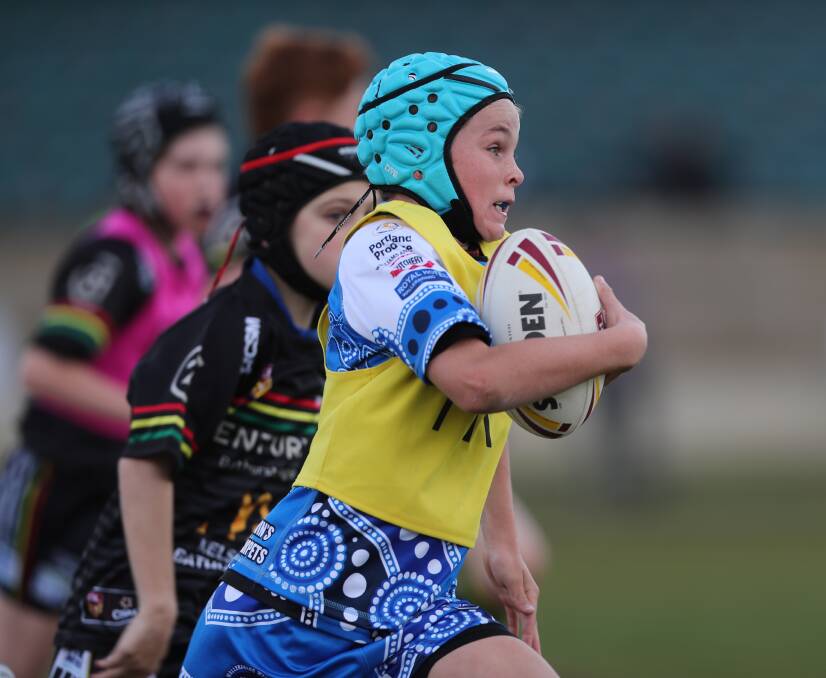 The Bathurst Panthers under 10s posted a 50-24 win over the Wallerawang Warriors on Saturday. Photos: PHIL BLATCH