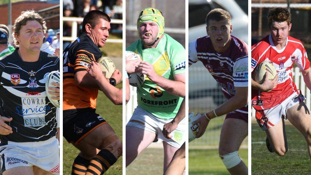 PLAYERS' SAY: Group 10 players Ron Lawrence (Cowra), Corey Willmott (Lithgow), Cam Jones (Orange CYMS), Ryley Oborn (Blayney) and Jack Beasley (Mudgee).