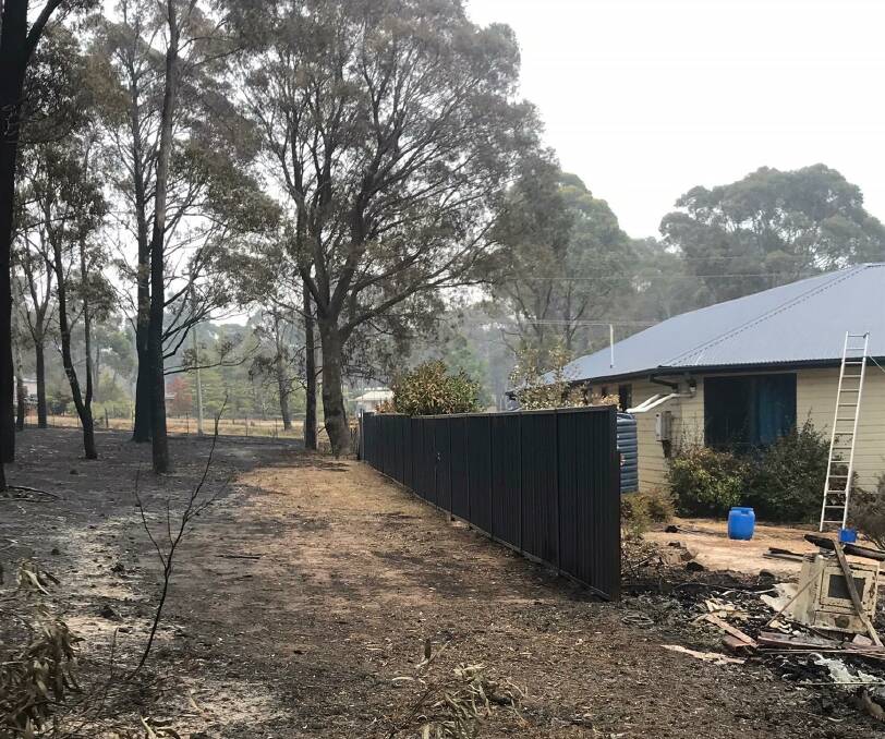 The firebreak that worked. Photo: supplied