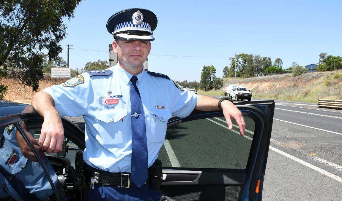NSW Police Western Region Traffic Tactician Inspector Ben Macfarlane. Photo: BELINDA SOOLE