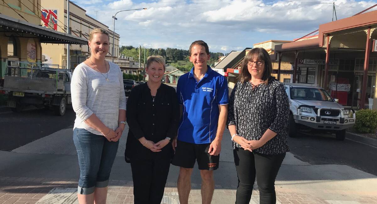 Thriving community: Members of the Portland Business Incorporation, Heather Palmer, Leanne Fitzgerald, Andrew Neville and Lorna Nicholson see a bright future for their town.