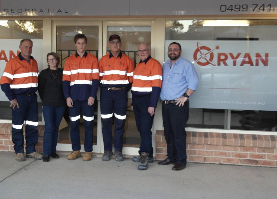TOP TEAM: The O'Ryan Geospatial crew includes Peter, Linda, Andrew, Rob and business partners Phillip and David. Photos: Supplied