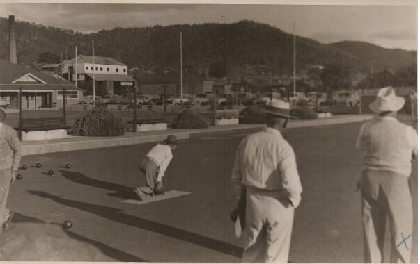 Let's go: This images shows the view from green number two, and shows the Lithgow Valley Colliery in the background.