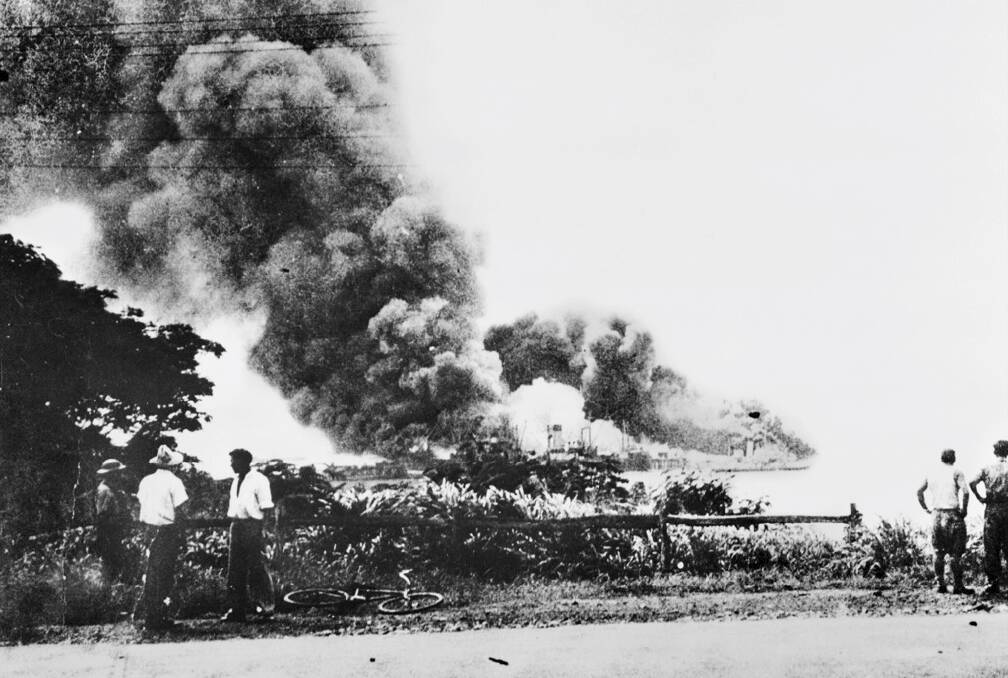 DEVASTATION: The aftermath of the bombing of Darwin in February 1942. Photo: Australia War Memorial
