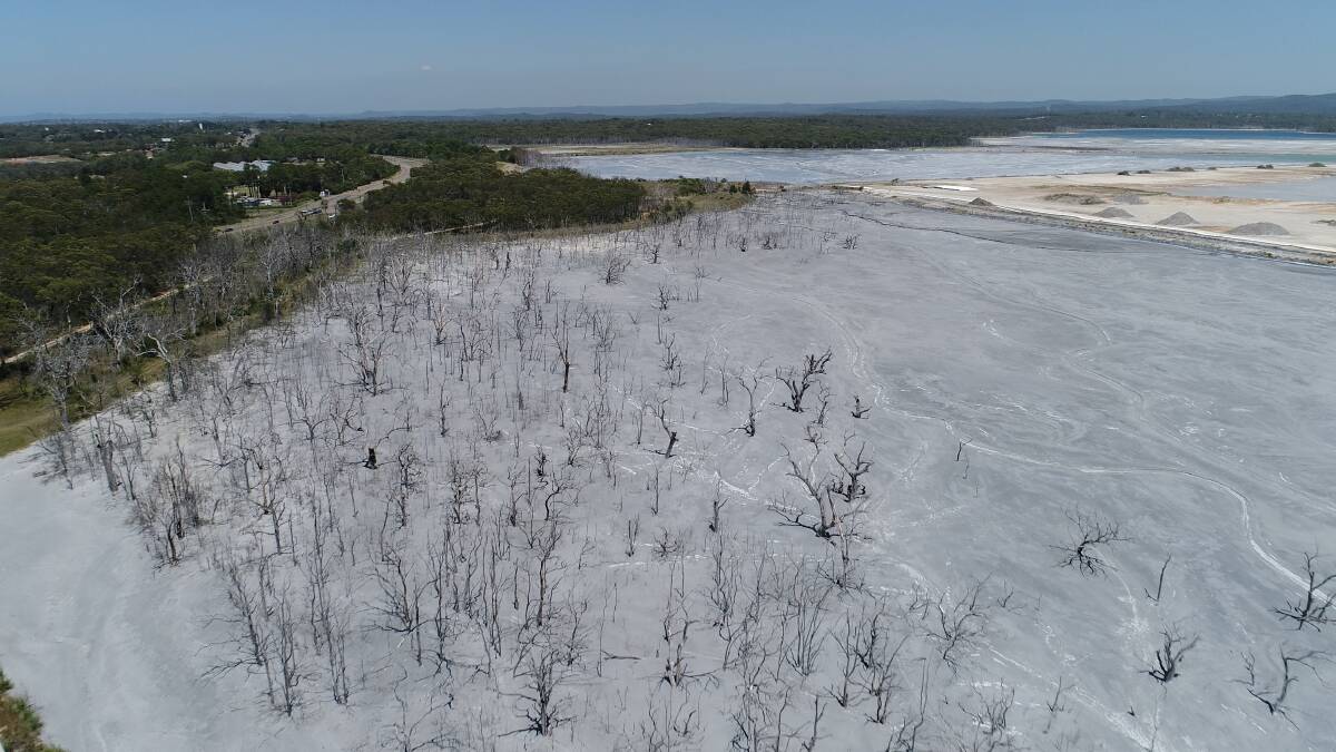 Wasteland: A Coal Ash dump on the shores of Lake Macquarie. It is estimated more than 200 million tonnes of coal ash waste is currently stored in unlined sites across the state, much of it in the Hunter and Lake Macquarie.