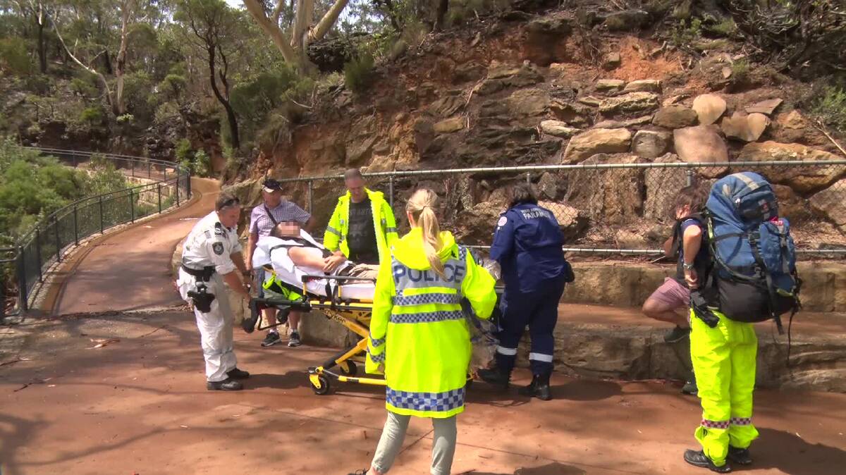 Freak accident: Two people were struck by lightning near Echo Point on Monday. Photo: Top Notch Video