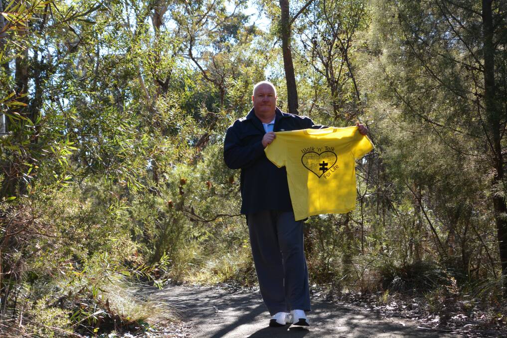 Making connections: Garry Sims, the local co-ordinator of the inaugural Blue Mountains Walk n Talk for Life, encourages everyone to come along for the easy walk in Blackheath. 