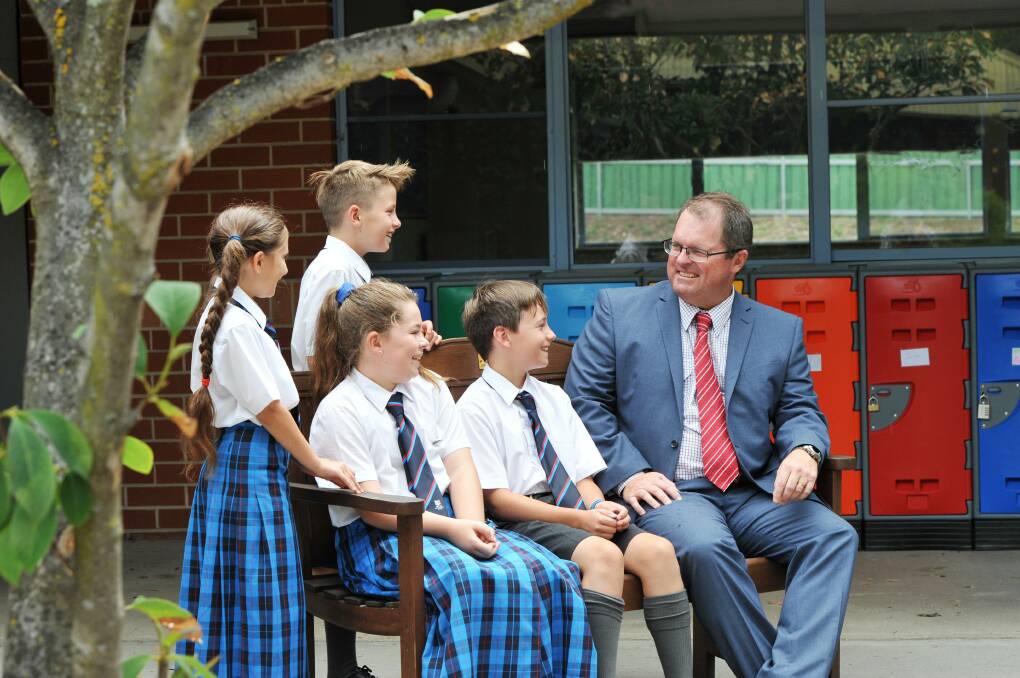 Mr Chris Jackman, head of All Saints Campus and director of the middle school with Year 5-8 students. 