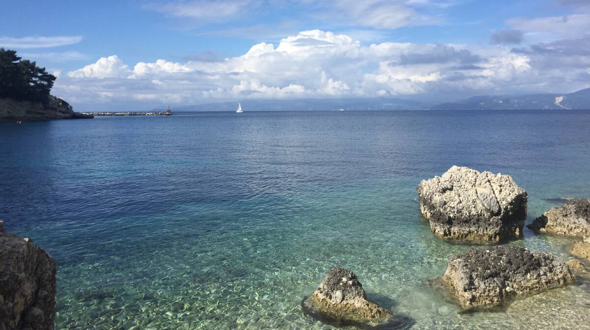 Clear sparkling waters without the crowds on the small Greek Island of Paxos.