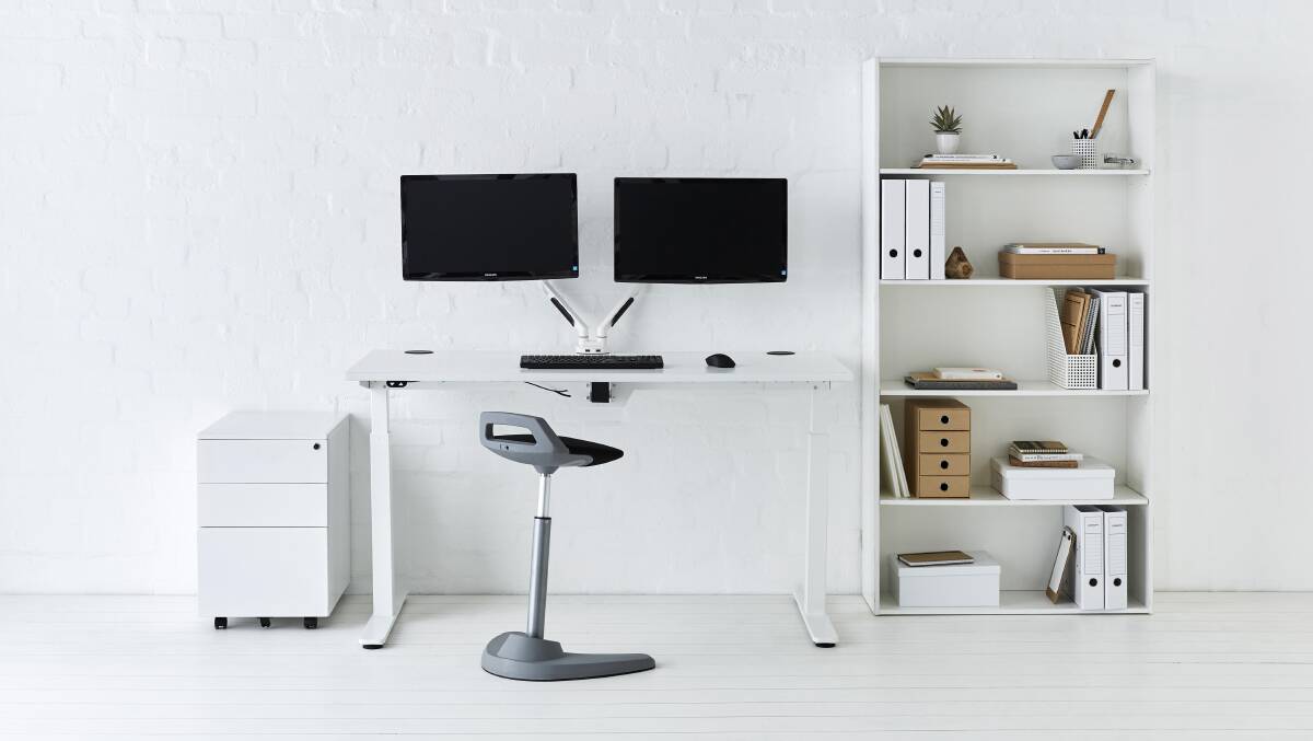 STYLISH SET UP: Places such as Officeworks allow you to carry the one look across furniture, stationery and tech accessories. 