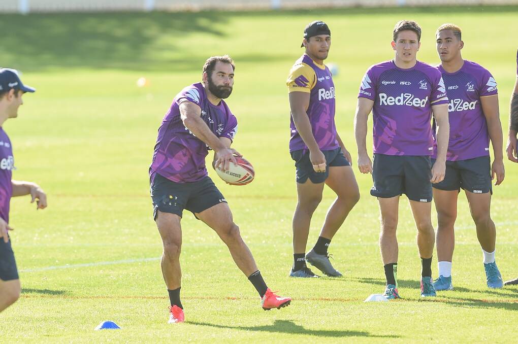 Cameron Smith was part of the Storm contingent, which was based in Albury during the COVID-19 break in May.