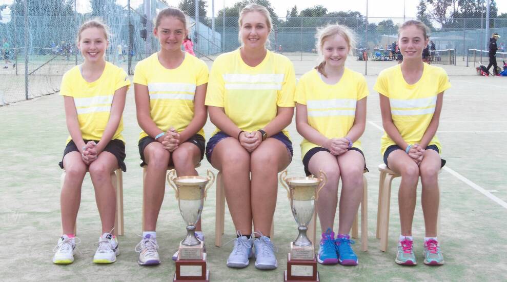 CENTRAL WEST CYCLONES: Lucy Green, Olivia Dolbel, Tahnee Edgecombe, Hayley Speirs and Maddison McCormick. Photo: SUPPLIED
