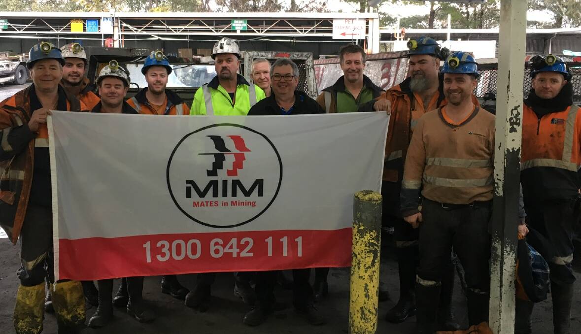TOGETHER AS ONE: Springvale mine staff at the launch of the Mates in Mining program on Thursday, Septemeber 14. Picture: SUPPLIED