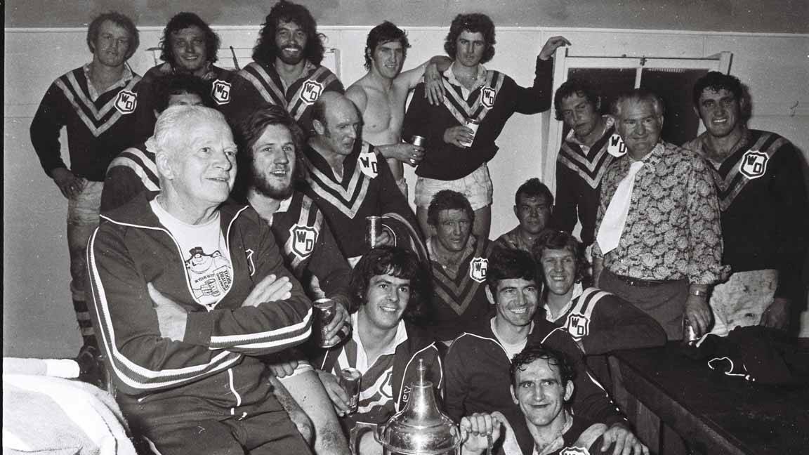 Western Division celebrates its Amco Cup final win over Penrith. Picture supplied