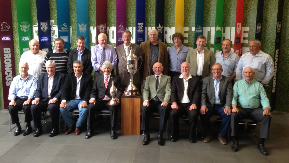 Members of the 1974 Amco Cup-winning Western side together at the 40-year reunion in 2014. Picture supplied