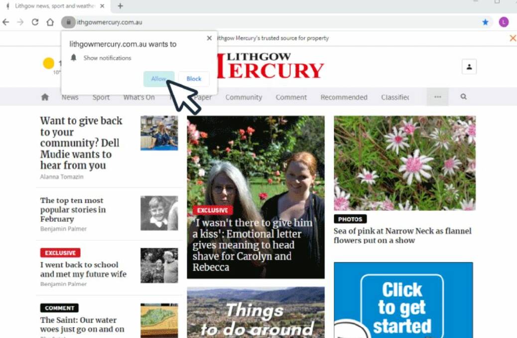 The Lithgow Mercury launches news alerts