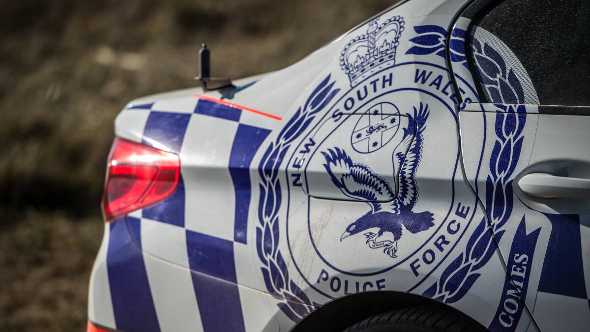 NSW police badge on a highway patrol car. Picture by Karleen Minney