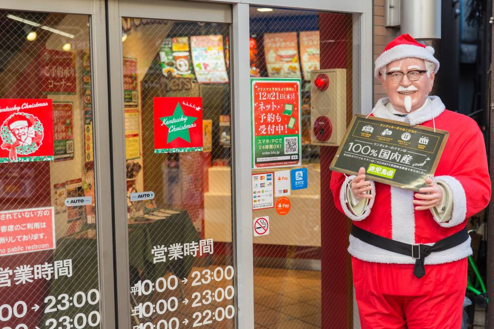 KFC in Japan at Christmas time. Picture: Shutterstock