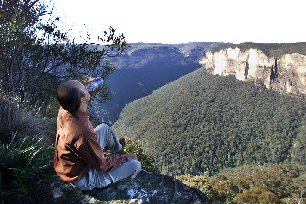 Environmentalist Keith Muir enjoying a walk in the Blue Mountains National Park. Picture: File Blue Mountains Gazette.