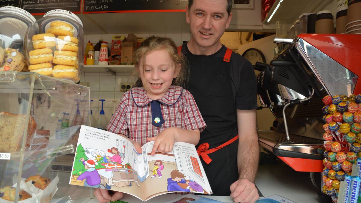 Cancer story for children written by Katoomba artist and dad of daughter who survived the disease
