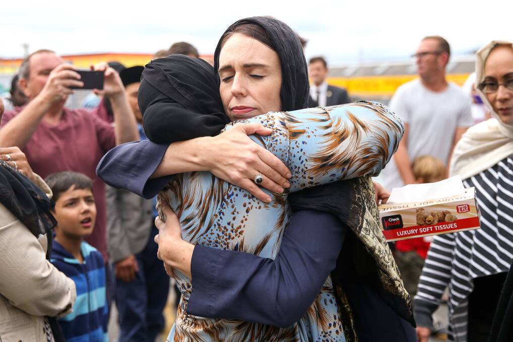 Jacinda Adern was praised for the compassion she displayed when dealing with the Christchurch massacre. Picture: Getty Images