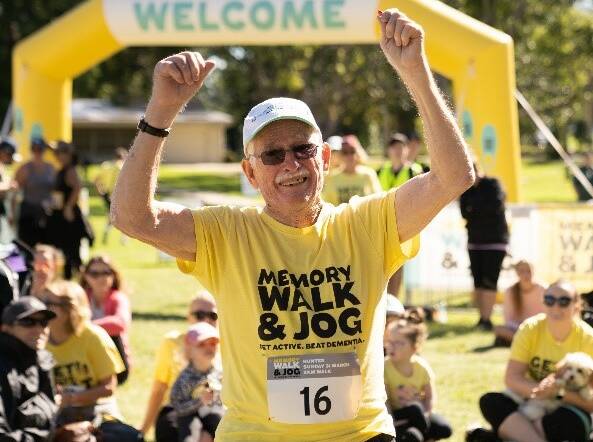 Colin Munro taking part in Dementia Australia's Memory Walk & Jog.