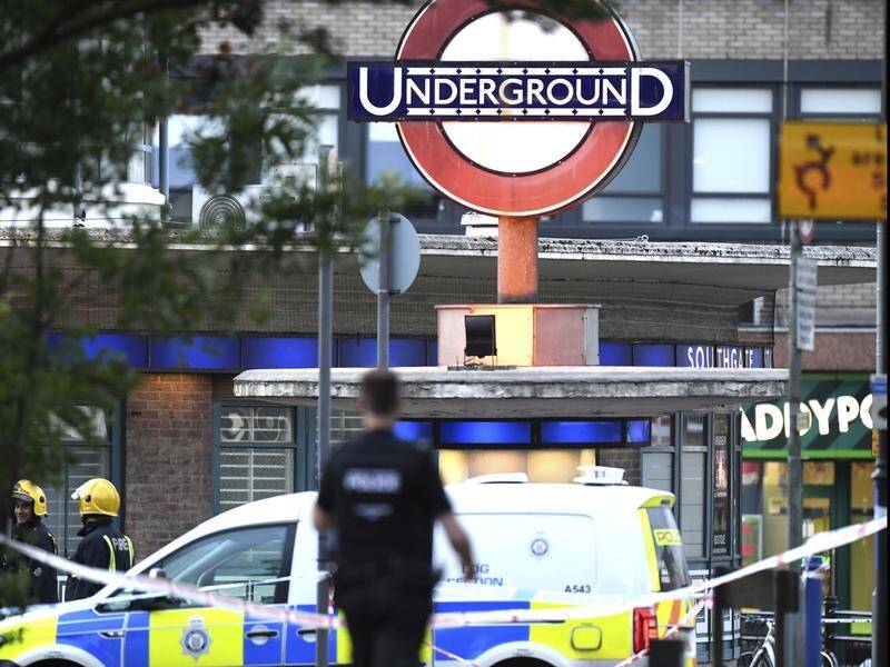 Emergency services attended a small explosion at Southgate Underground station in London.