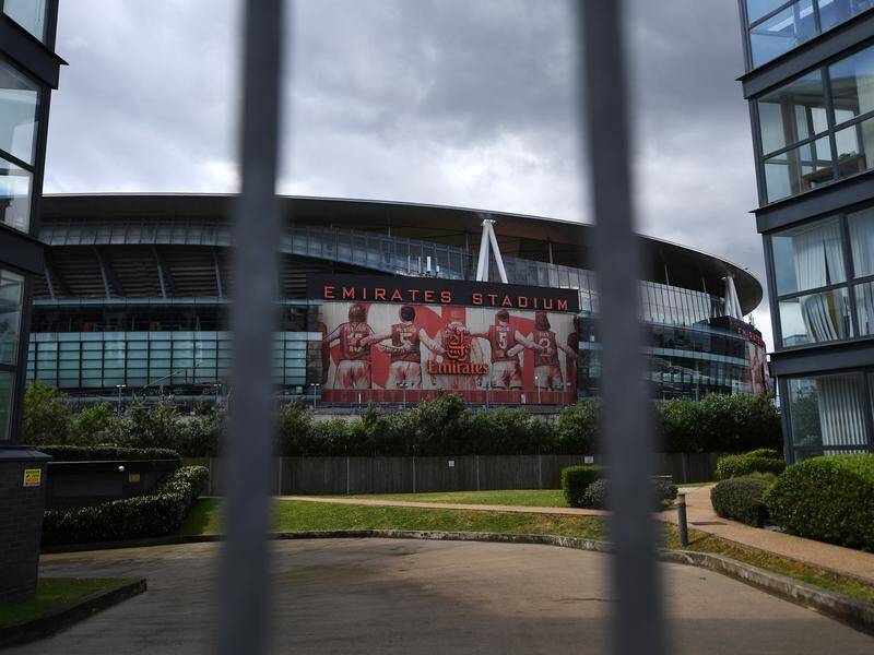 The English Premier League is still awaiting government approval to resume behind closed doors.