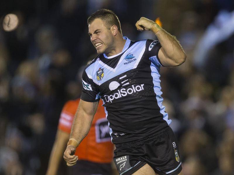 Wade Graham missed the second half of Cronulla's win over Canberra due to a groin injury.