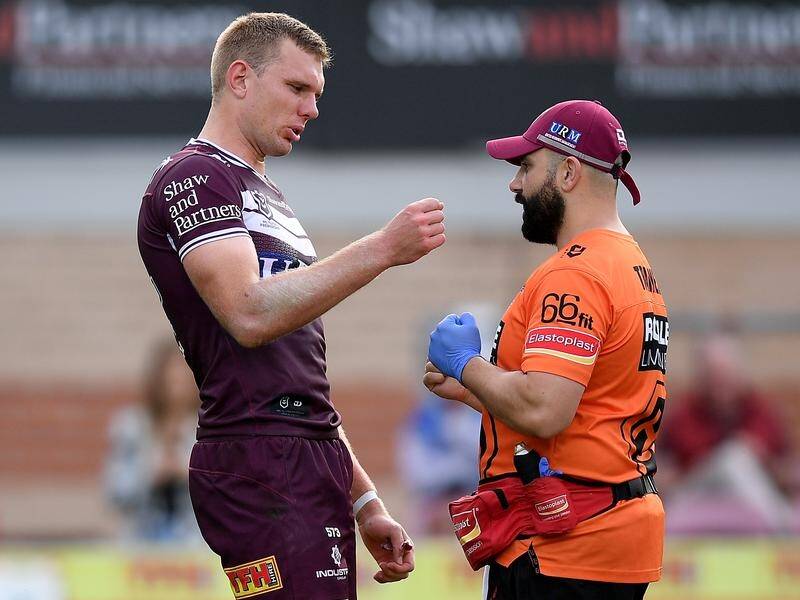 NRL club Manly say Tom Trbojevic could need up to six weeks to recover from a shoulder injury.