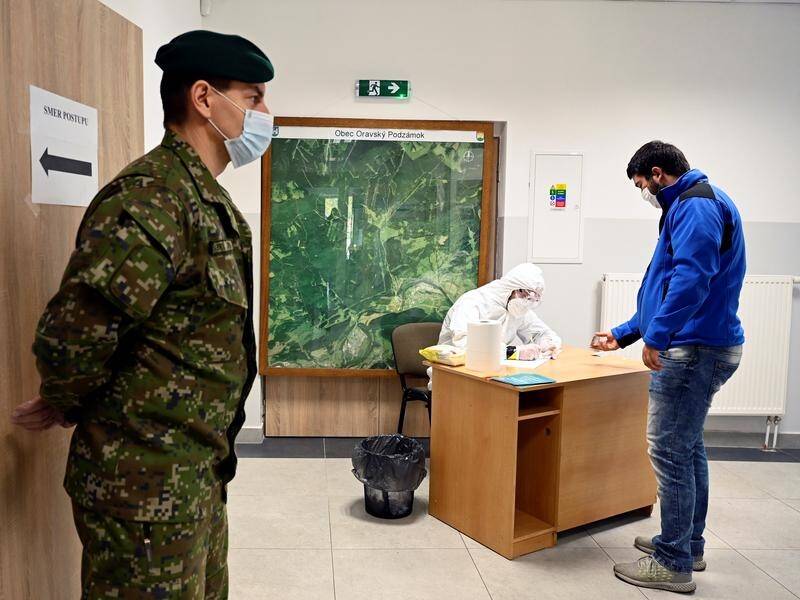 The Slovak army is deploying 8000 soldiers as the country tests all adults for the coronavirus.