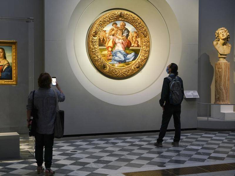 Italy's galleries are reopening after coronavirus lockdowns, without the usual crowds.