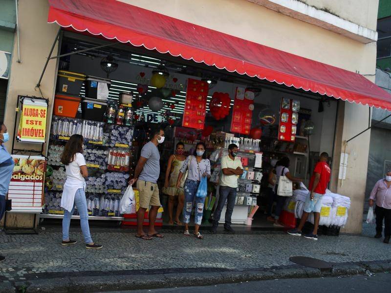 Businesses are reopening n Brazil despite record numbers of coronavirus infections and deaths.