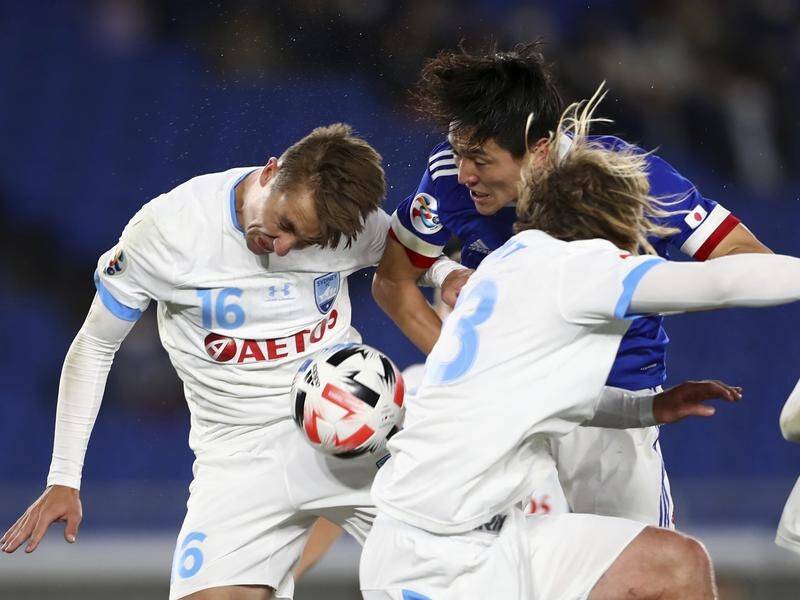 Sydney FC (white) were no match for hosts Yokohama F.Marinos in the Asian Champions League.