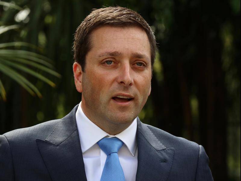 Opposition Leader Matthew Guy (pictured) is pressing MP Simon Ramsay to consider his future.