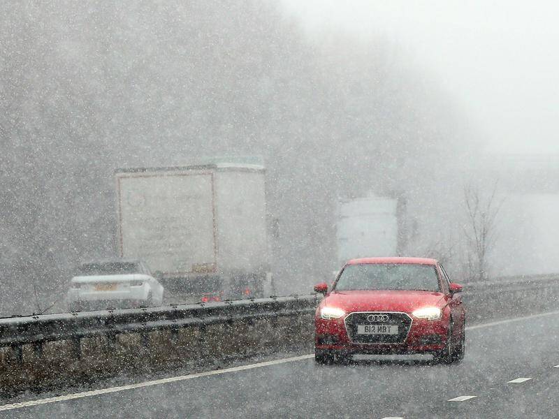 Snow and ice are set to cause Monday morning misery as wintry weather continues to disrupt the UK.