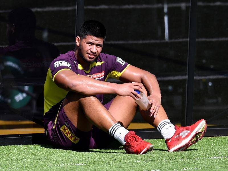 His coach Anthony Seibold says Payne Haas will hopefully learn some lessons.