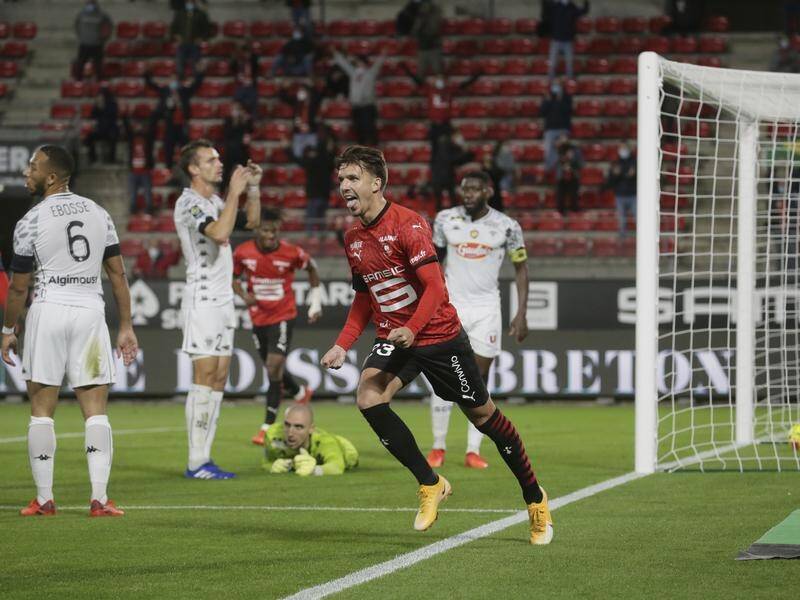 Adrien Hunou's early strike was not enough to earn Rennes a point from their 2-1 defeat by Angers.