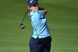 Ashleigh Buhai is the women's clubhouse leader after her Australian Open second round. (Dan Himbrechts/AAP PHOTOS)